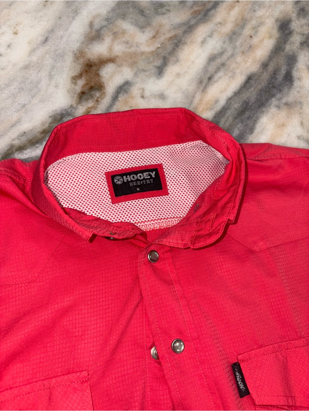 Hooey Habitat Western Red Men's Casual Button Down Shirt - Picture 4 of 6